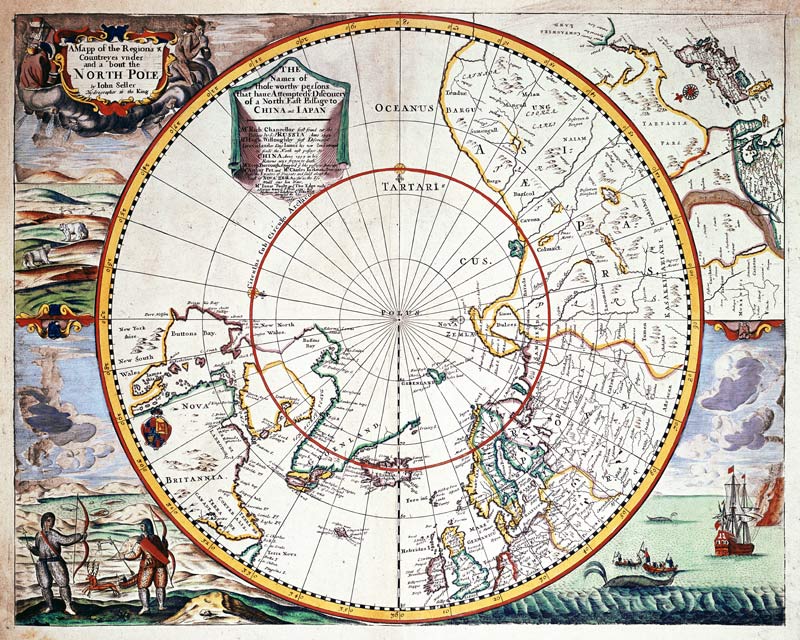 A Map of the North Pole van John Seller