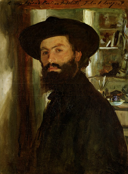 Portrait of the Artist Alberto Falchetti (1878-1951) van John Singer Sargent