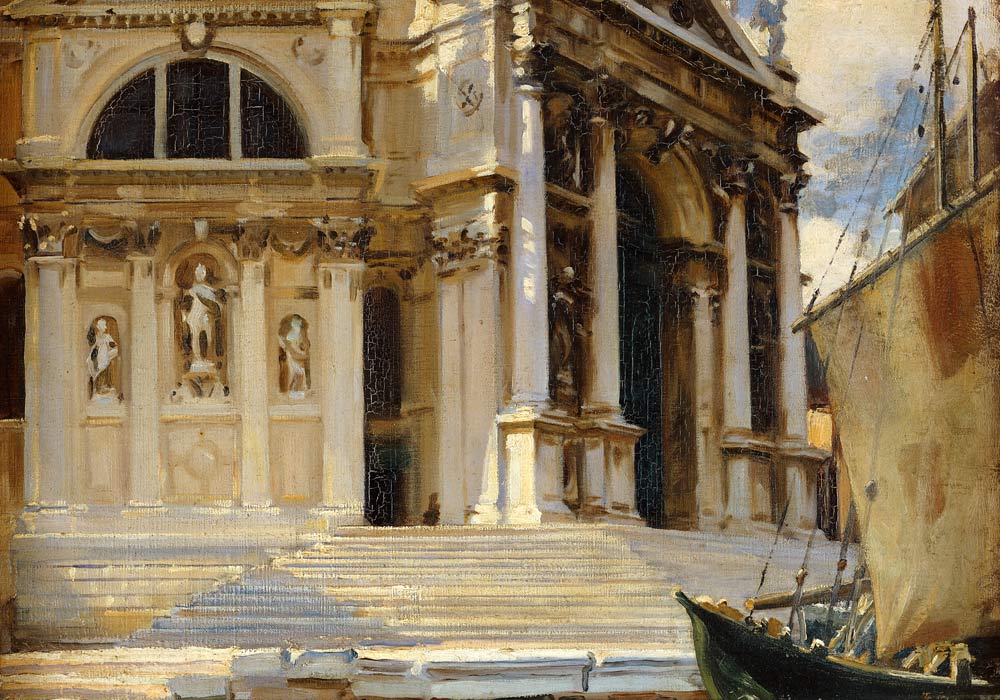 Santa Maria della Salute, Venedig. van John Singer Sargent