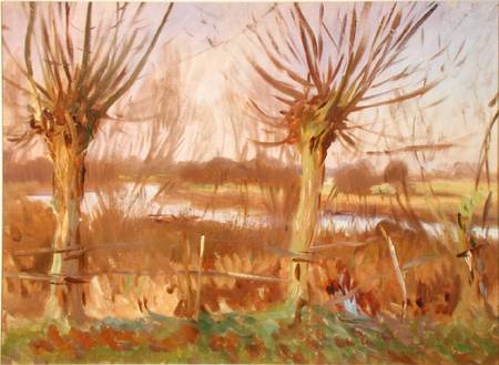Landscape with Trees, Calcot-on-the-Thames van John Singer Sargent