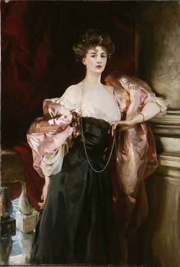 Portrait of Lady Helen Vincent, Viscountess D''Abernon van John Singer Sargent