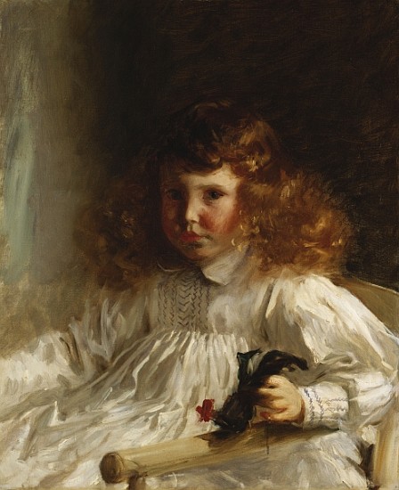 Portrait of Leroy King as a Young Boy van John Singer Sargent