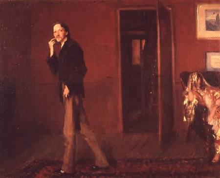 Robert Louis Stevenson and his wife van John Singer Sargent
