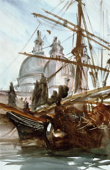 Santa Maria della Salute, Venice van John Singer Sargent