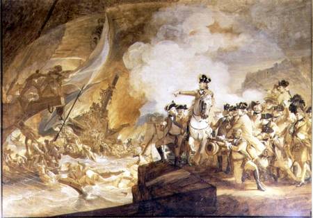 The Siege and Relief of Gibraltar, 14th September 1782 van John Singleton Copley