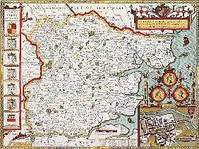 Essex; engraved by Jodocus Hondius (1563-1612) from John Speed''s Theatre of the Empire of Great Bri