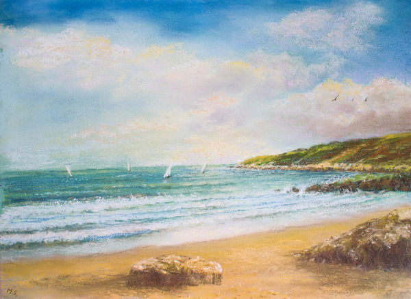 Devon Seascape van Margo Starkey
