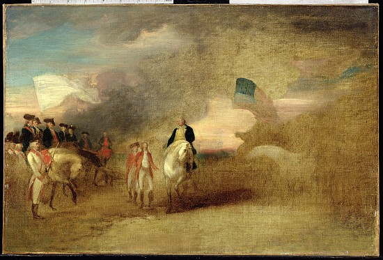 Surrender of Cornwallis at Yorktown van John Trumbull