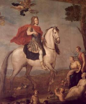 George I on horseback