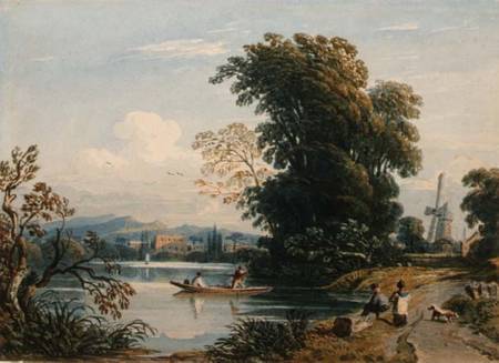 River Scene van John Varley