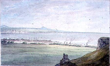 Leith, with Kirkaldy on the coast of Fifeshire van John White Abbott