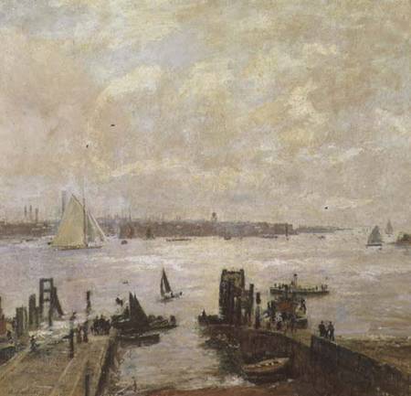 Portsmouth Harbour van John William Buxton Knight