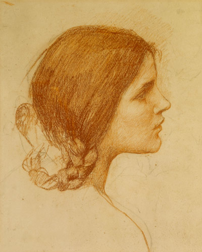 Head of a Girl van John William Waterhouse