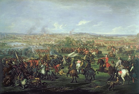 The Battle of Blenheim on the 13th August 1704, c.1743 (see 195676 for detail) van John Wootton