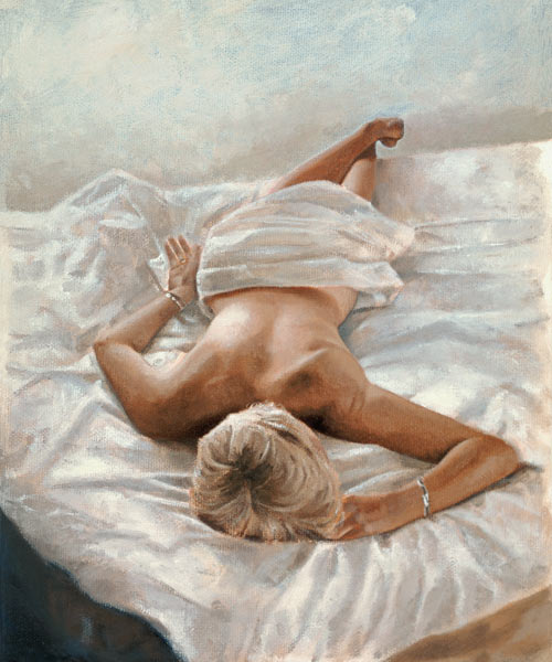 Dappled and Drowsy (oil on canvas)  van John  Worthington