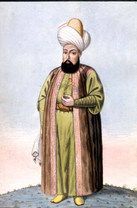 Othman (Osman) I (1259-1326), founder of the Ottoman empire, Sultan 1299-1326, from 'A Series of Por van John Young