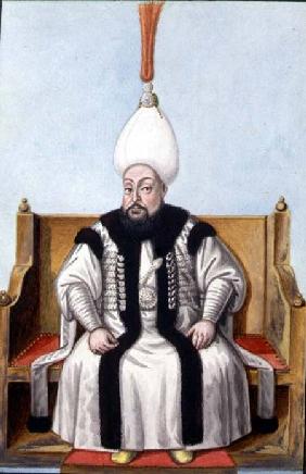 Mustapha III (1717-74) Sultan 1757-74, from 'A Series of Portraits of the Emperors of Turkey'