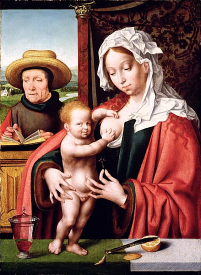 The Holy Family, c.1520 van Joos van Cleve