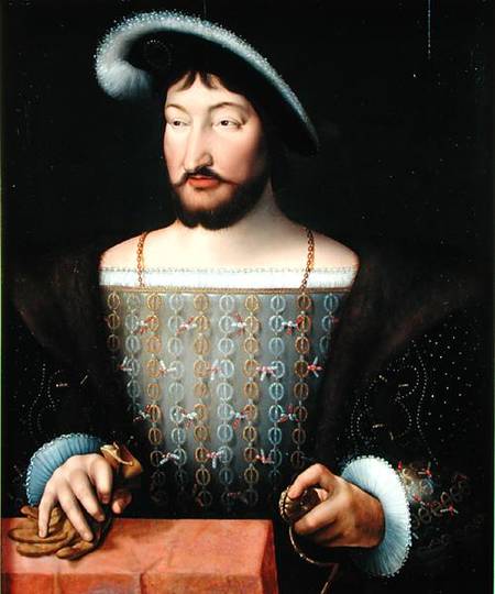 Francois I (1497-1547) van Joos van Cleve (eigentl. van der Breke)