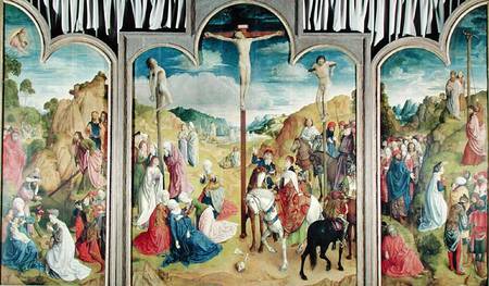 Triptych of the Crucifixion van Joos van Gent