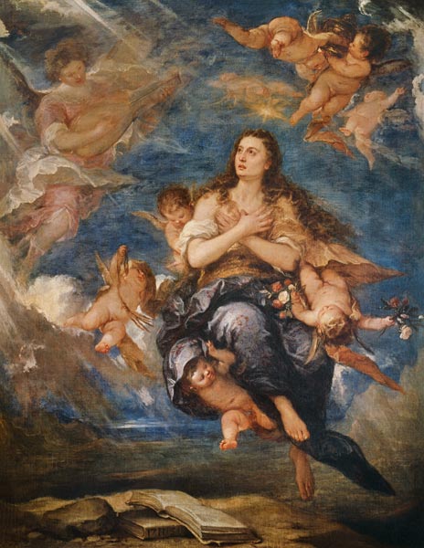 Die Himmelfahrt der hl. Maria Magdalena van Jose Antolinez