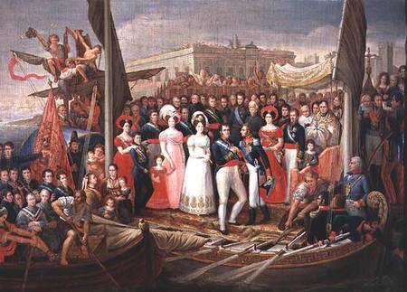 Ferdinand VII Disembarking in the Port of Santa Maria van Jose Aparicio