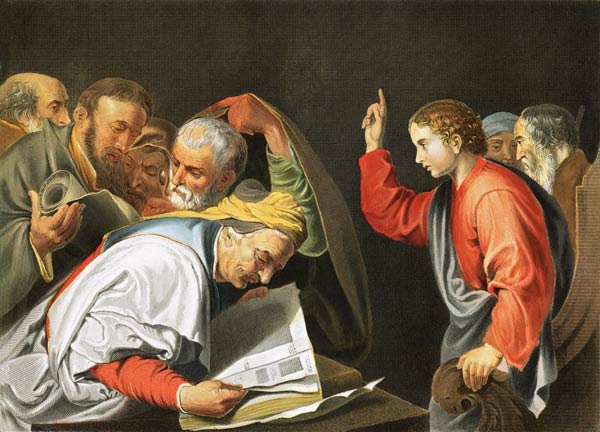 J.de Reibera, 12jähr.Jesus u.Schriftgel. van José (auch Jusepe) de Ribera