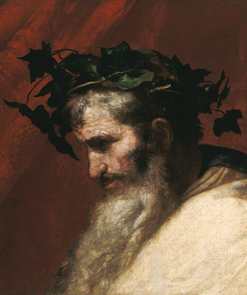 Head of an Old Man, fragment from the Triumph of Bacchus van José (auch Jusepe) de Ribera