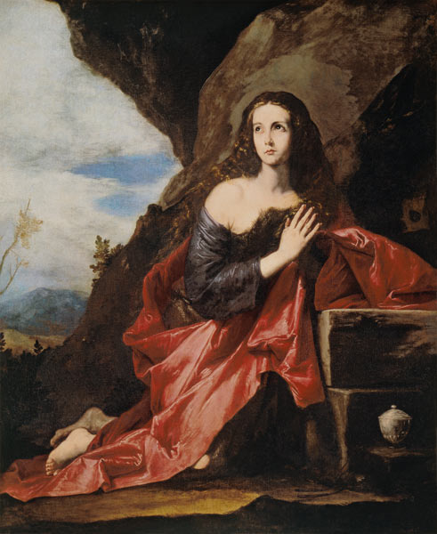 J.de Ribera / Mary Magdalene (Thais) van José (auch Jusepe) de Ribera