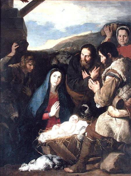 Adoration of the Shepherds van José (auch Jusepe) de Ribera