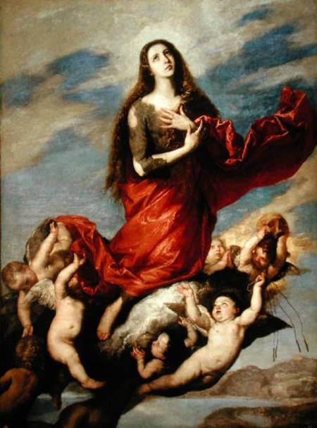 The Assumption of Mary Magdalene van José (auch Jusepe) de Ribera