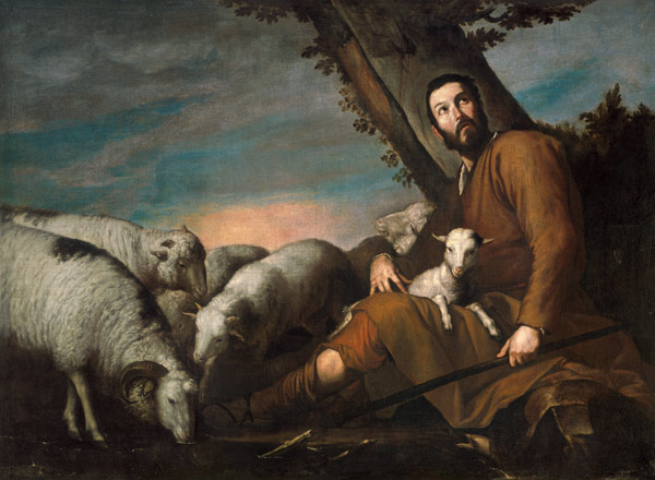 Ribera / Jacob with Laban s Flocks van José (auch Jusepe) de Ribera