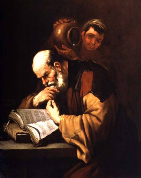 The Philosopher van José (auch Jusepe) de Ribera