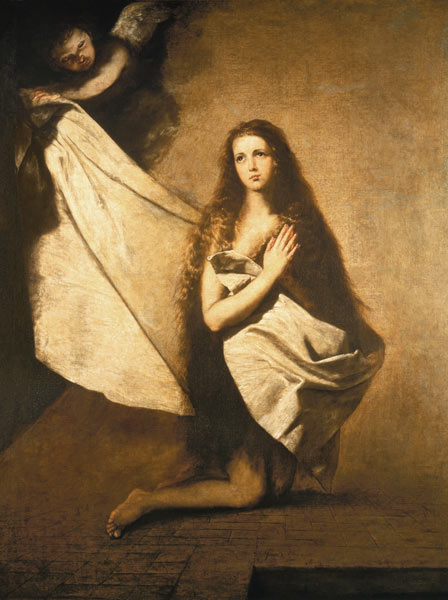 Ribera, Saint Agnes in prison van José (auch Jusepe) de Ribera