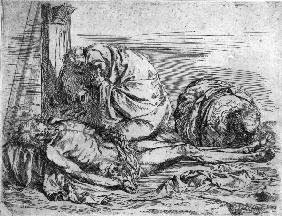 J.de Ribera, Beweinung Christi