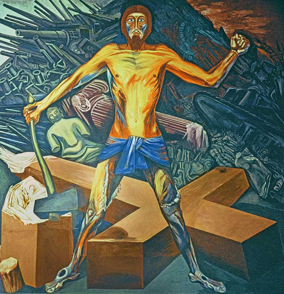 Modern Migration of the Spirit, from The Epic of American Civilization, 1932-34 van José Clemente Orozco
