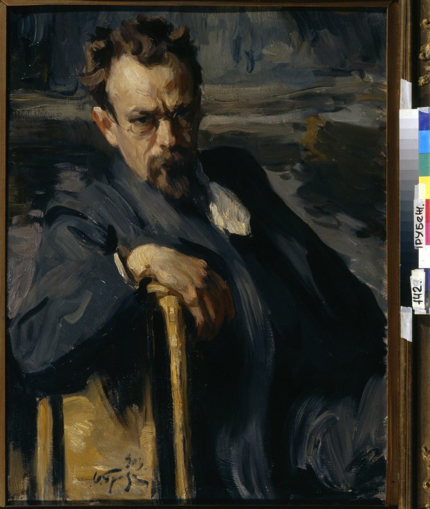 Portrait of the artist Sergei V. Ivanov (1864-1910) van Josef Emmanuelowitsch Bras