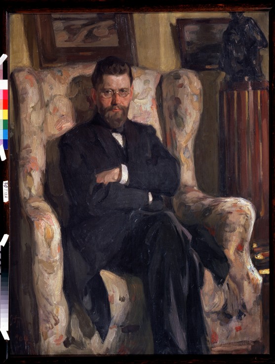 Portrait of the collector Alexey A. Bakhrushin (1865-1929) van Josef Emmanuelowitsch Bras