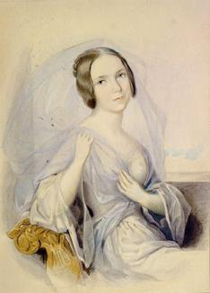 Bildnis der Sängerin Henriette Gertrude Sontag (1806-1854).