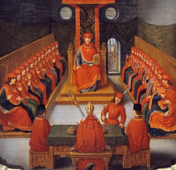 First meeting of the Order of the Golden Fleece held by Philip III the Good, Duke of Burgundy, 10 Ja van Joseph Albrier