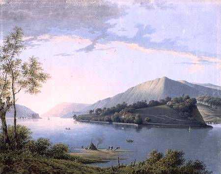 Landscape along the Rhine van Joseph August Knip