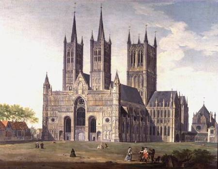 Lincoln Cathedral from the West van Joseph Baker