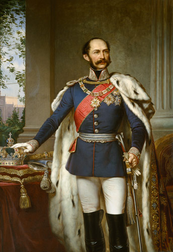 König Maximilian II.Joseph von Bayern in Generalsuniform. van Joseph Bernhardt