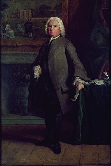 Portrait of Samuel Richardson (1689-1761) 1750 van Joseph Highmore