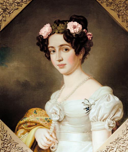 Princess Elisabeth as bride van Joseph Karl Stieler
