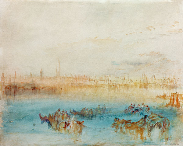 W.Turner, Venice, Riva degli Schiavoni van William Turner