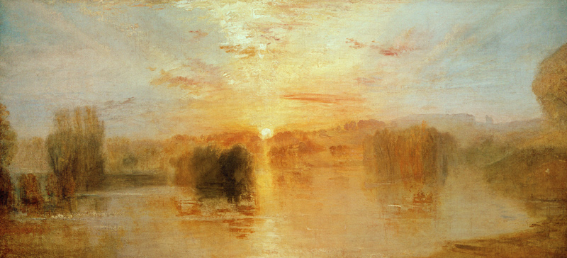 Der See, Petworth, Sonnenuntergang; Studie van William Turner