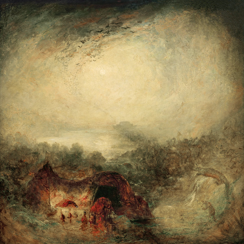 W.Turner / Evening of the Deluge / 1843 van William Turner
