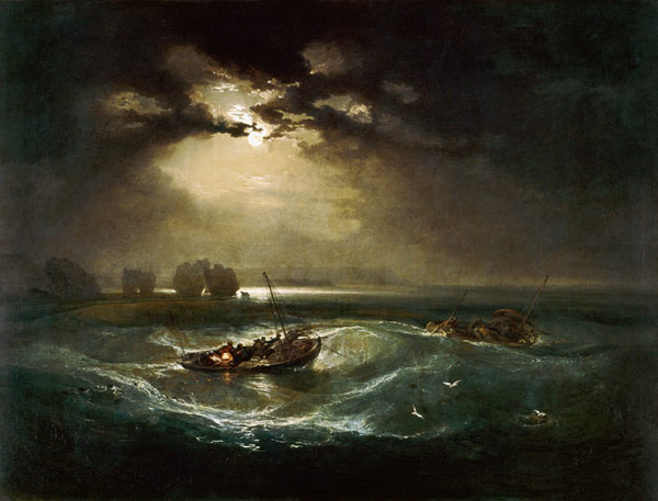 Vissers op zee  van William Turner
