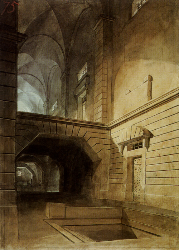 Inneres eines Gefängnisses, nach Piranesi van William Turner